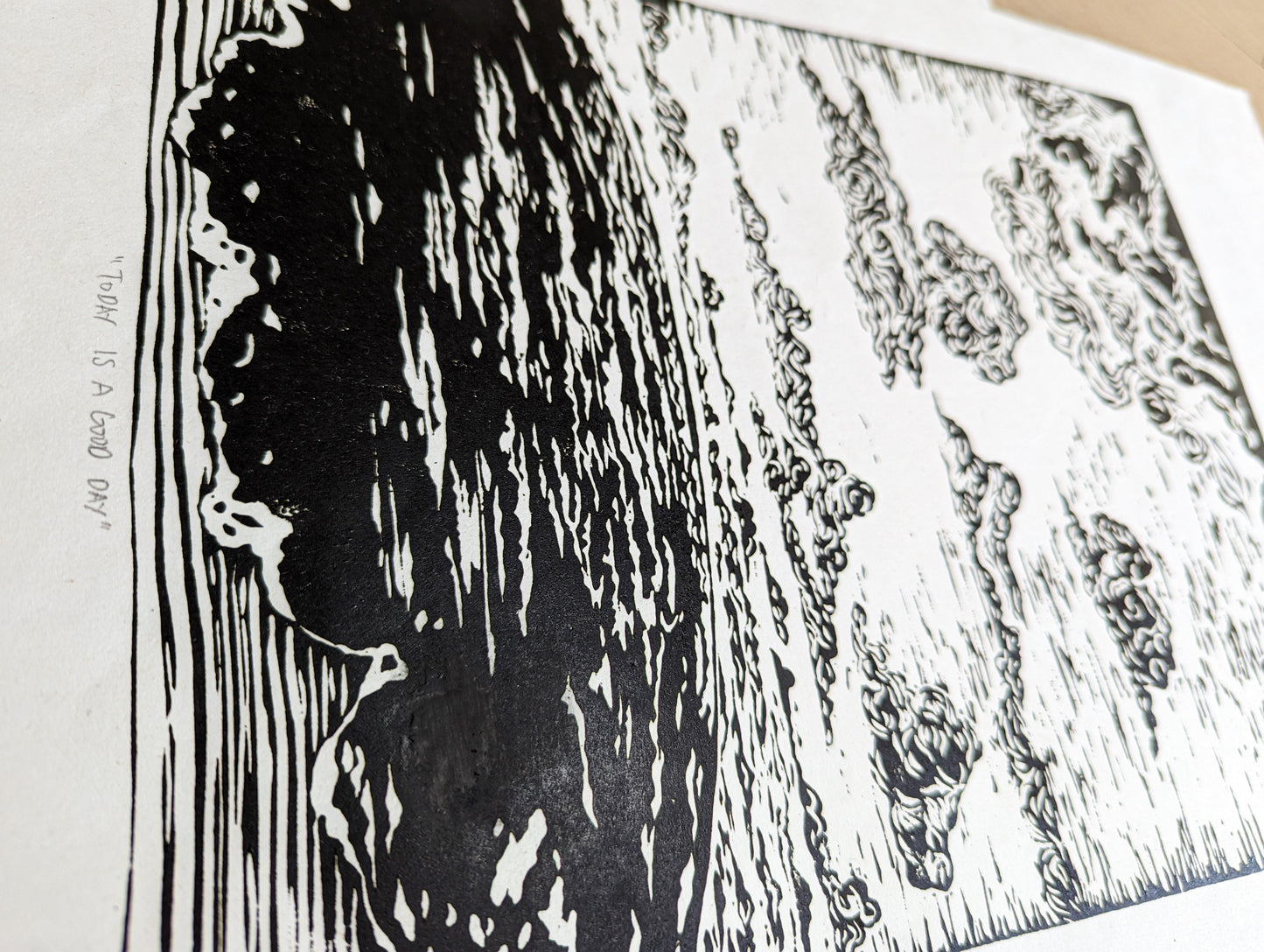 Relief Print | Today is a Good Day