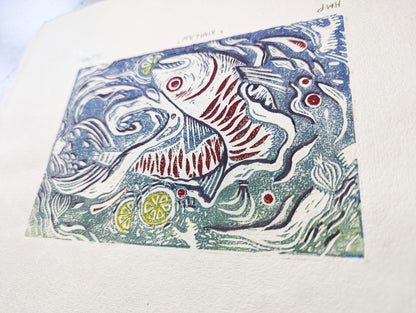 Woodcut | Fish cooked in Vinegar