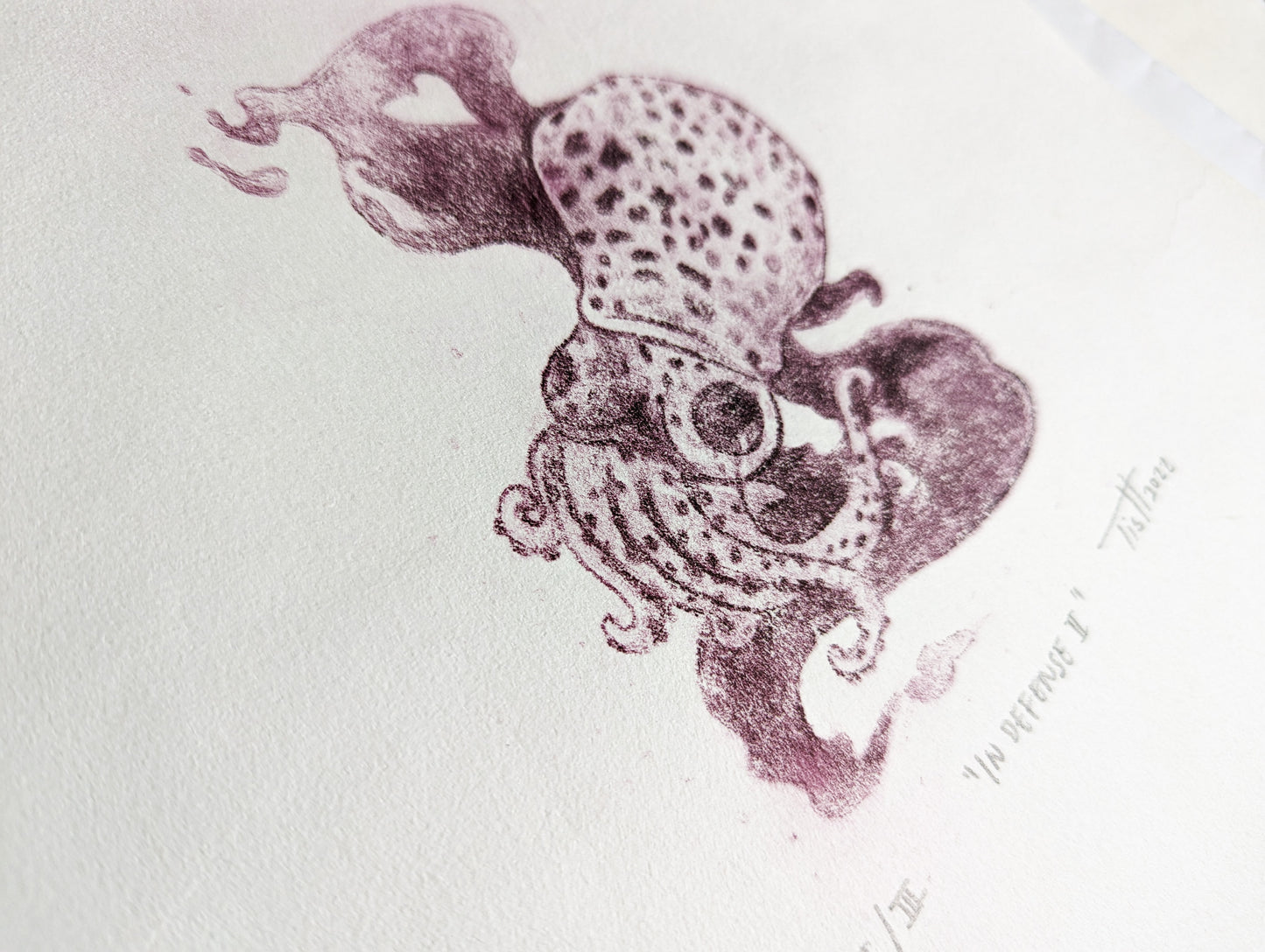 Intaglio Print | Drypoint | Squid